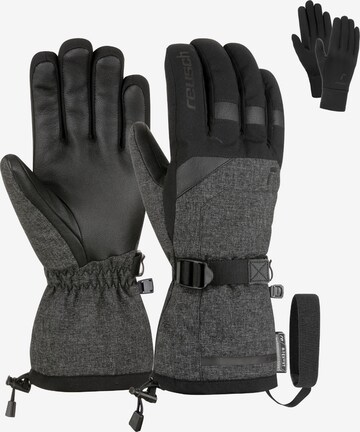 REUSCH Athletic Gloves in Grey: front