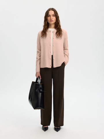 SELECTED Knit Cardigan 'SLFLULU' in Pink