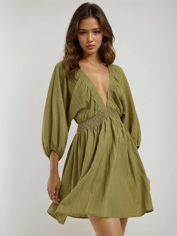 Hiccup - Vestido em verde: frente