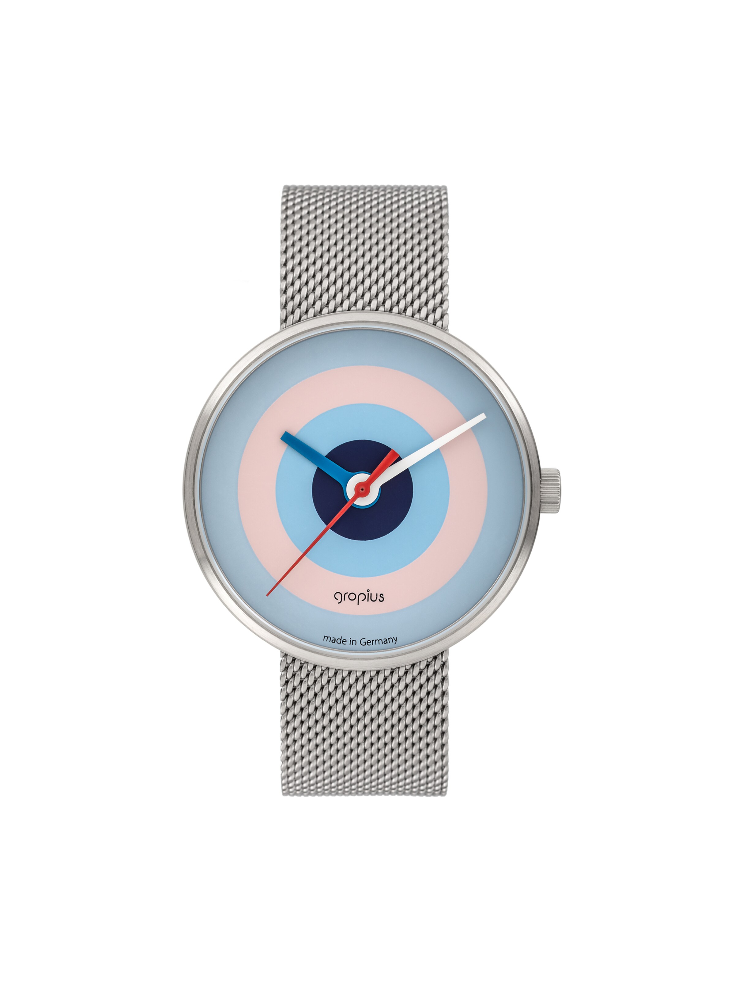 WALTER GROPIUS Analog Watch 'J. ALBERS' in Silver: front