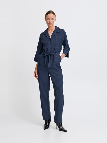 Tuta jumpsuit 'Mmmidde' di b.young in blu: frontale