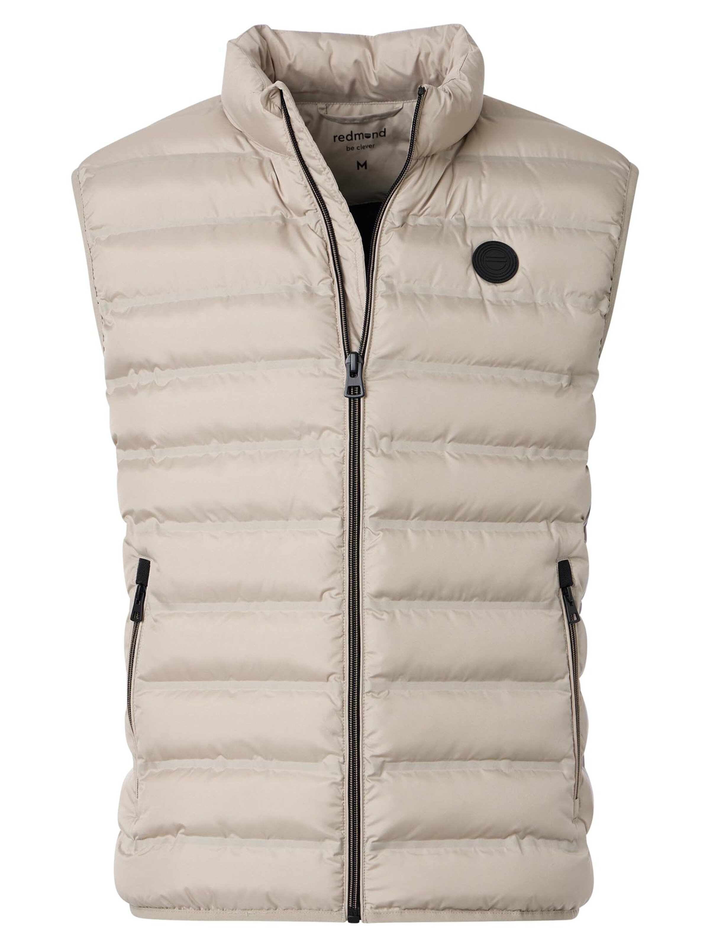 redmond Weste 'Basic'‌‌‌‌‌‌‌‌‌‌ in Beige: Vorderseite