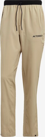 ADIDAS TERREX Outdoorhose 'Lifeflex' in Beige: predná strana