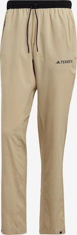 Pantalon outdoor 'Lifeflex' ADIDAS TERREX en beige : devant