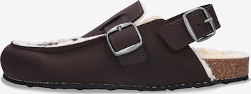 nae Vegan Shoes Puukengät & Crocks-jalkineet 'MEDAN' värissä ruskea: etupuoli