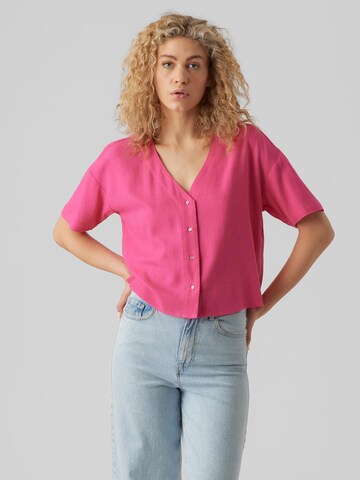 Camicia da donna 'JESMILO' di VERO MODA in rosa: frontale