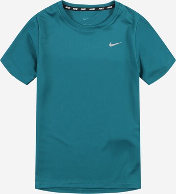 NIKETehnička sportska majica 'MILER' - zelena boja: prednji dio