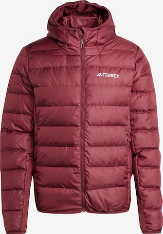 Veste outdoor ADIDAS TERREX en rouge : devant