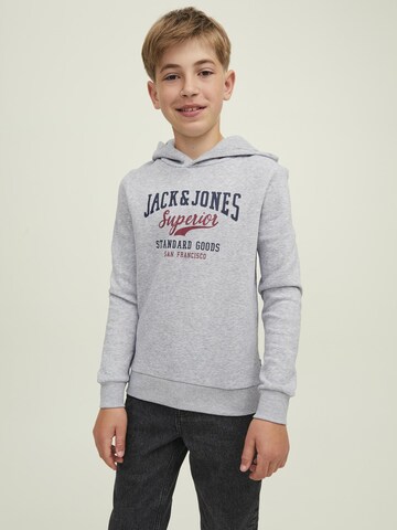Jack & Jones Junior Μπλούζα φούτερ σε γκρι: μπροστά