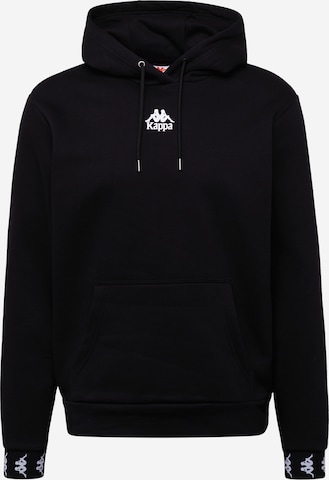 KAPPA Sweatshirt 'LOPAL' in Zwart: voorkant