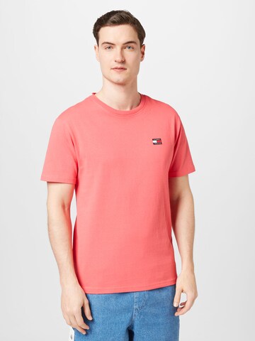 T-Shirt Tommy Jeans en rose : devant