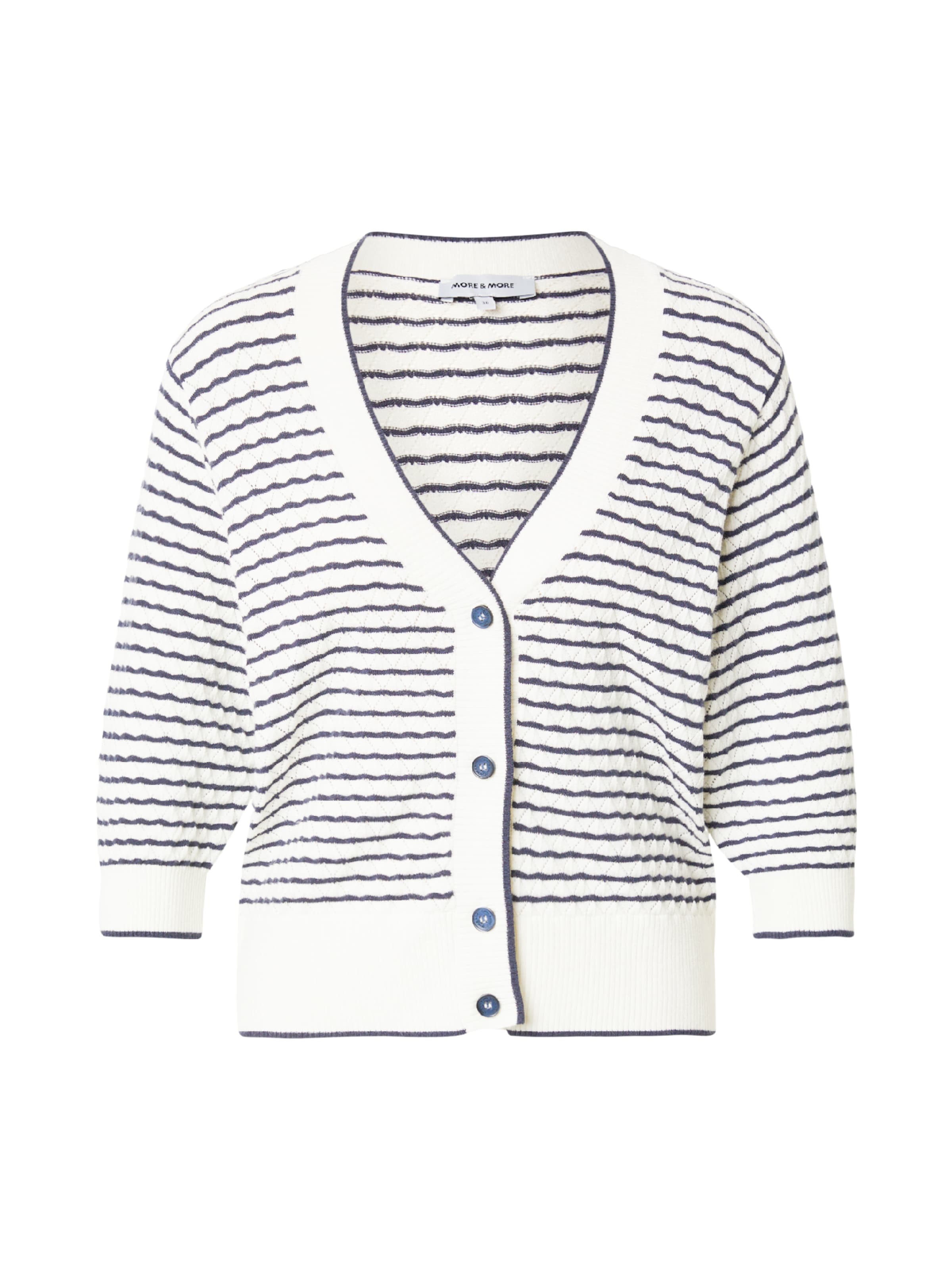 MORE & MORE Strickjacke in Weiß: Vorderseite