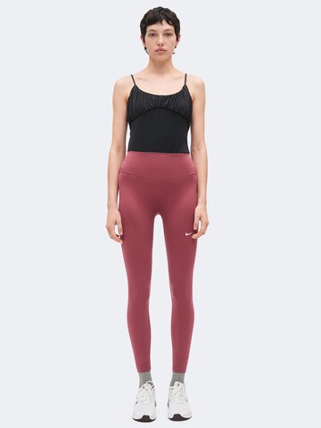 NIKE Skinny Sporthose 'ONE' in Pink