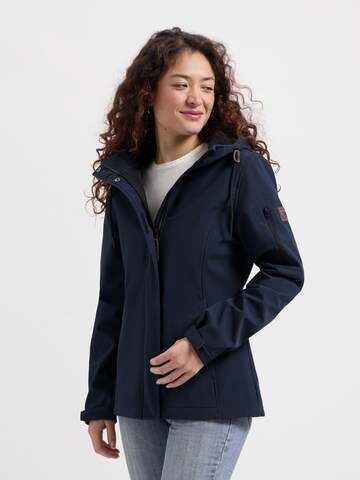 Veste mi-saison 'Malika' Travelin en bleu : devant