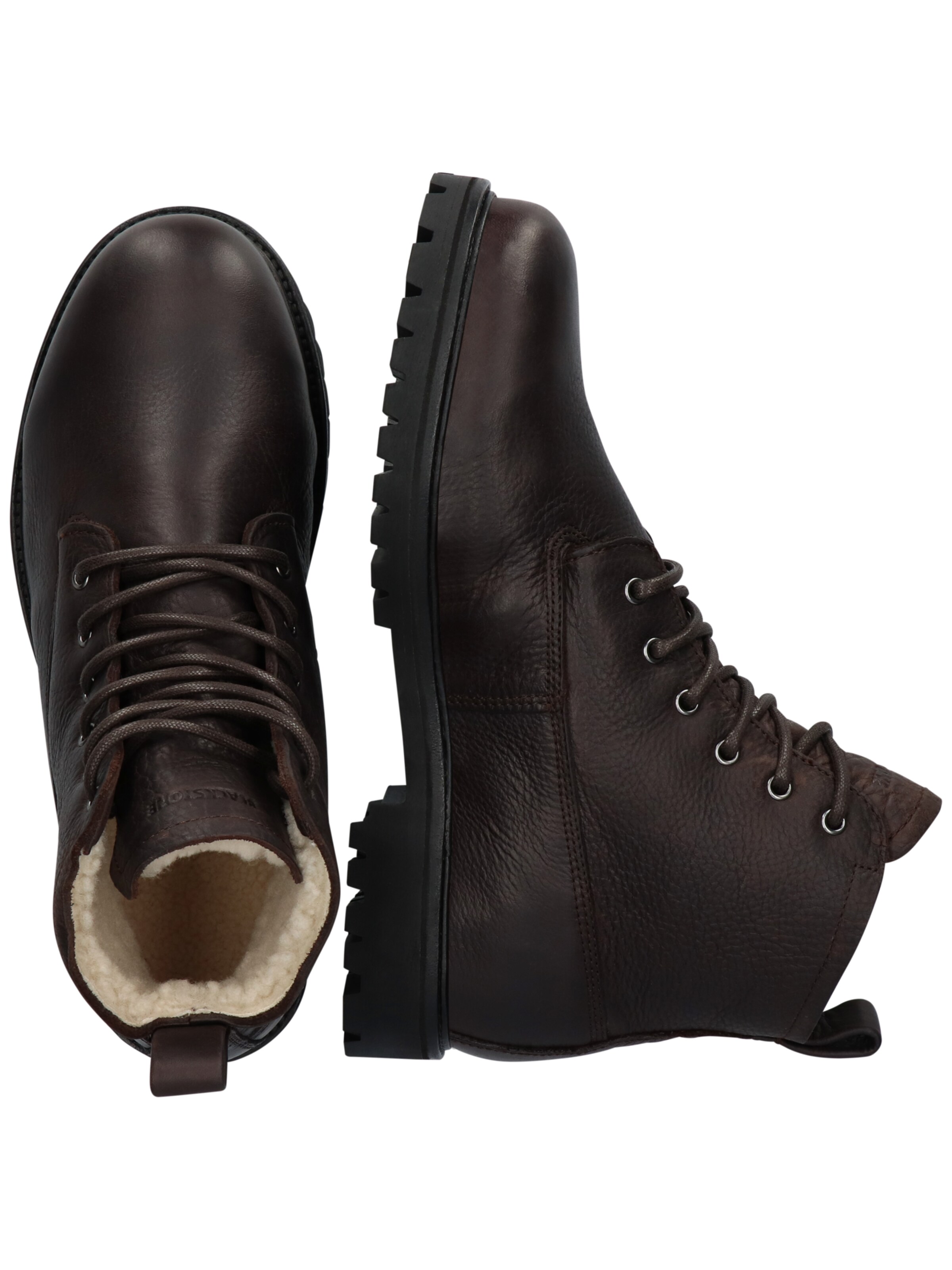 BLACKSTONE Boots med snörning 'Rock Hardy OM62' i brun