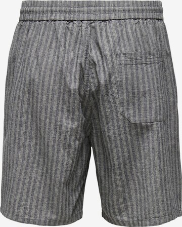 Only & Sons Regular Trousers 'Tel' in Grey