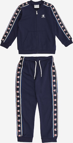 Champion Authentic Athletic Apparel Sweatsuit in Blue: front