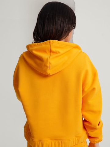 A LOT LESS Zip-Up Hoodie 'Joanna' in Orange