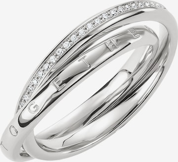Thomas Sabo Doppelring Together mit weißem Zirkonia in Silber: Vorderseite