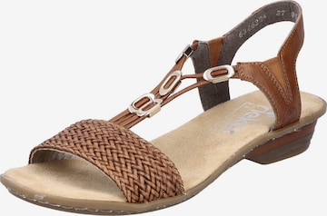 RIEKER Sandal in Brown: front