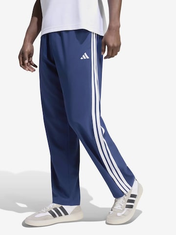 mėlyna ADIDAS SPORTSWEAR Standartinis Sportinės kelnės 'Essentials': priekis