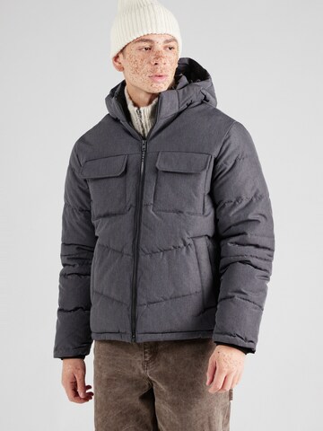 JACK & JONES Winter jacket 'JJBuild' in Grey: front