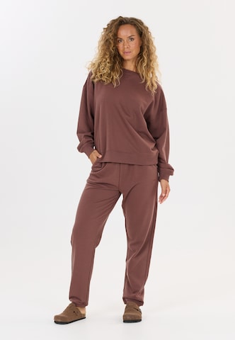NOU Sweatshirt 'Vacay' in Brown