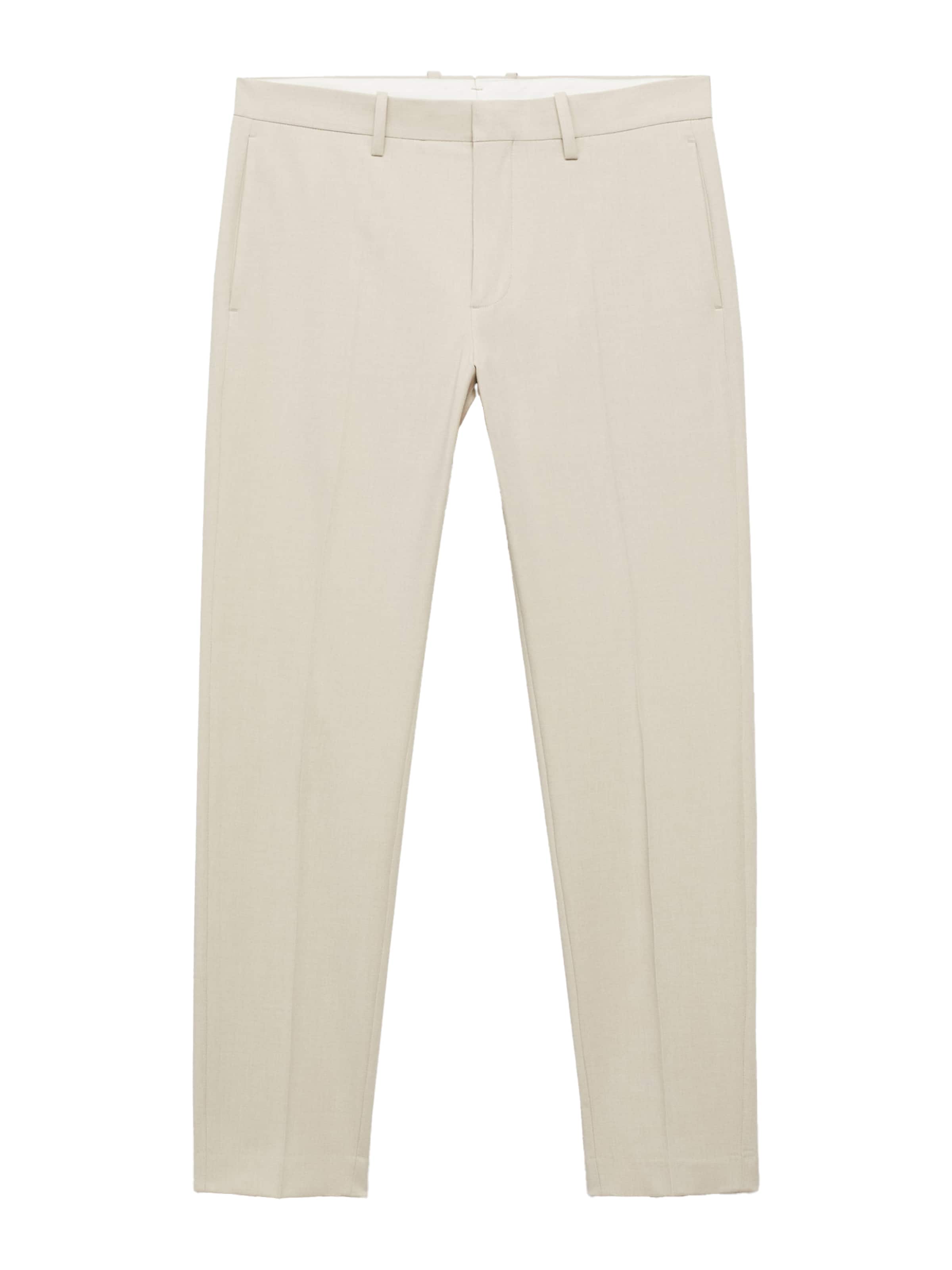 homok MANGO MAN Ráncos nadrág 'Paris', Termék nézet