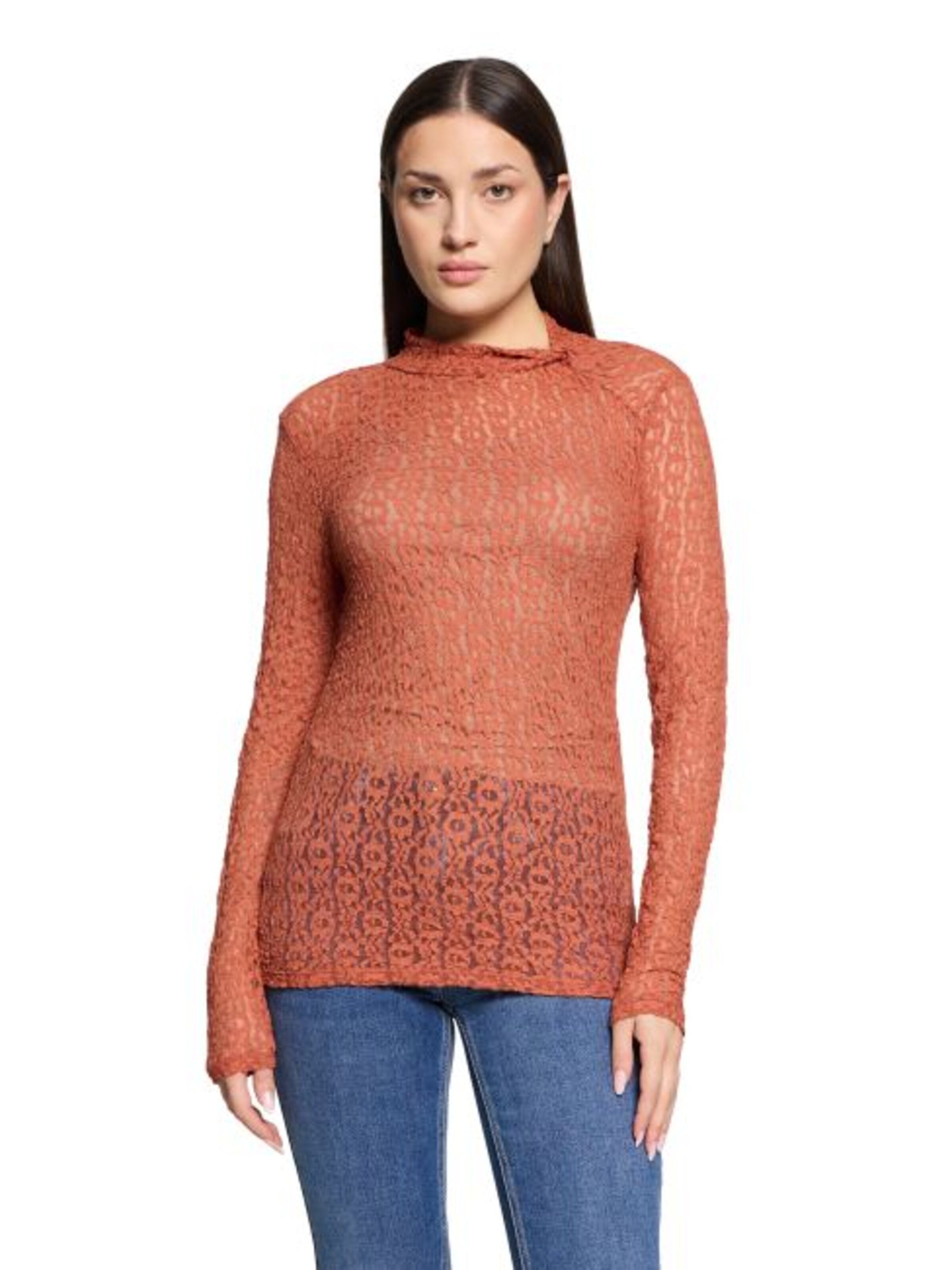 Cartoon Shirt in Orange: front