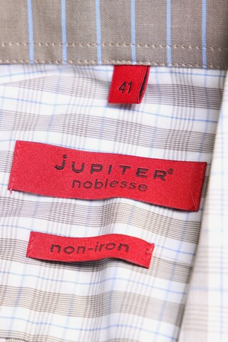 JUPITER Button Up Shirt in L in Grey