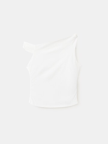 MANGO KIDS Top 'ROLL' – bílá
