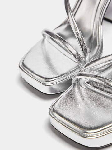 Pull&Bear Sandals in Silver