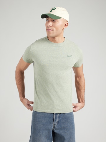 T-Shirt 'Essential' Superdry & Co en vert : devant