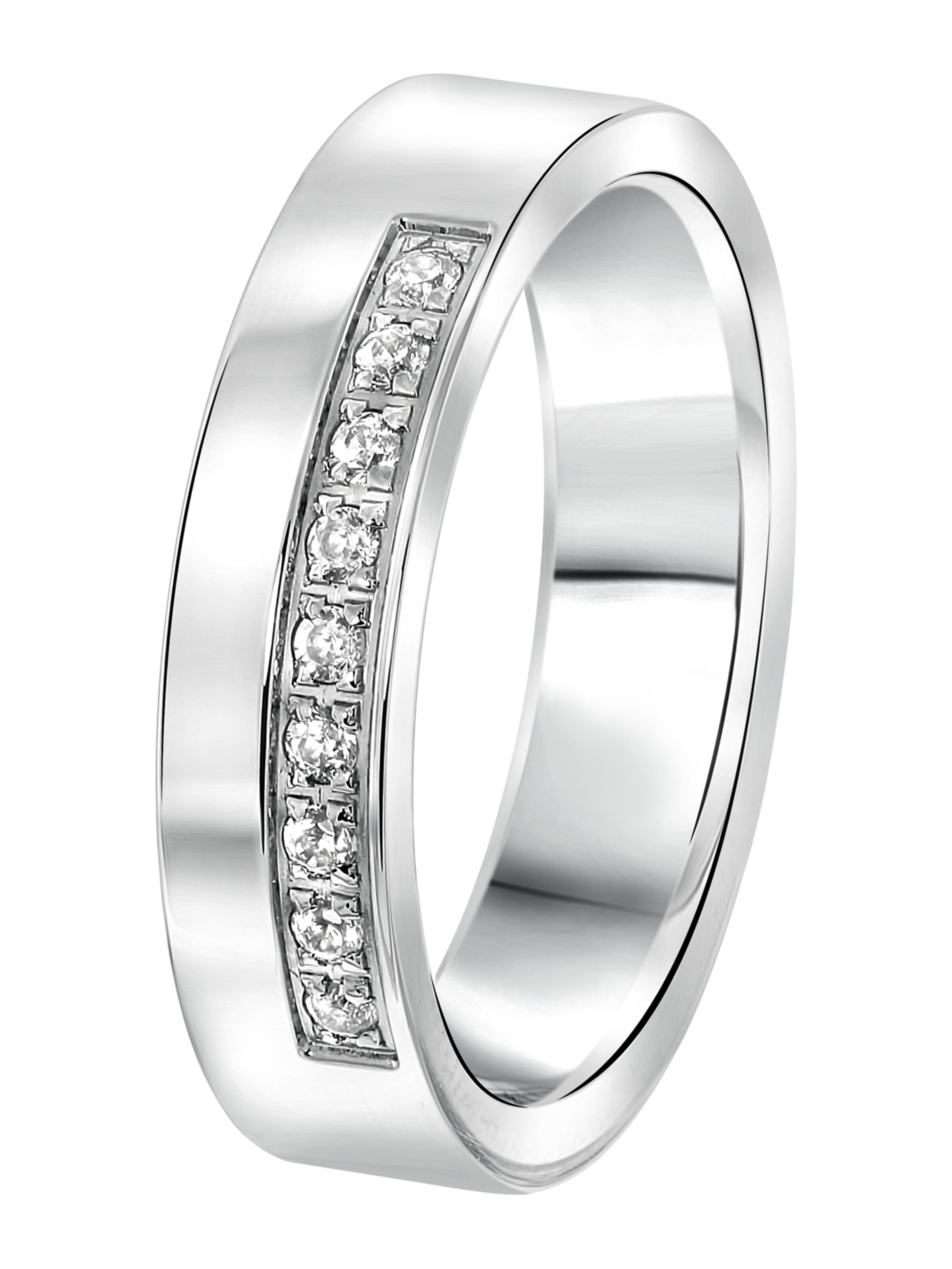 Lucardi Ring in Silver: front