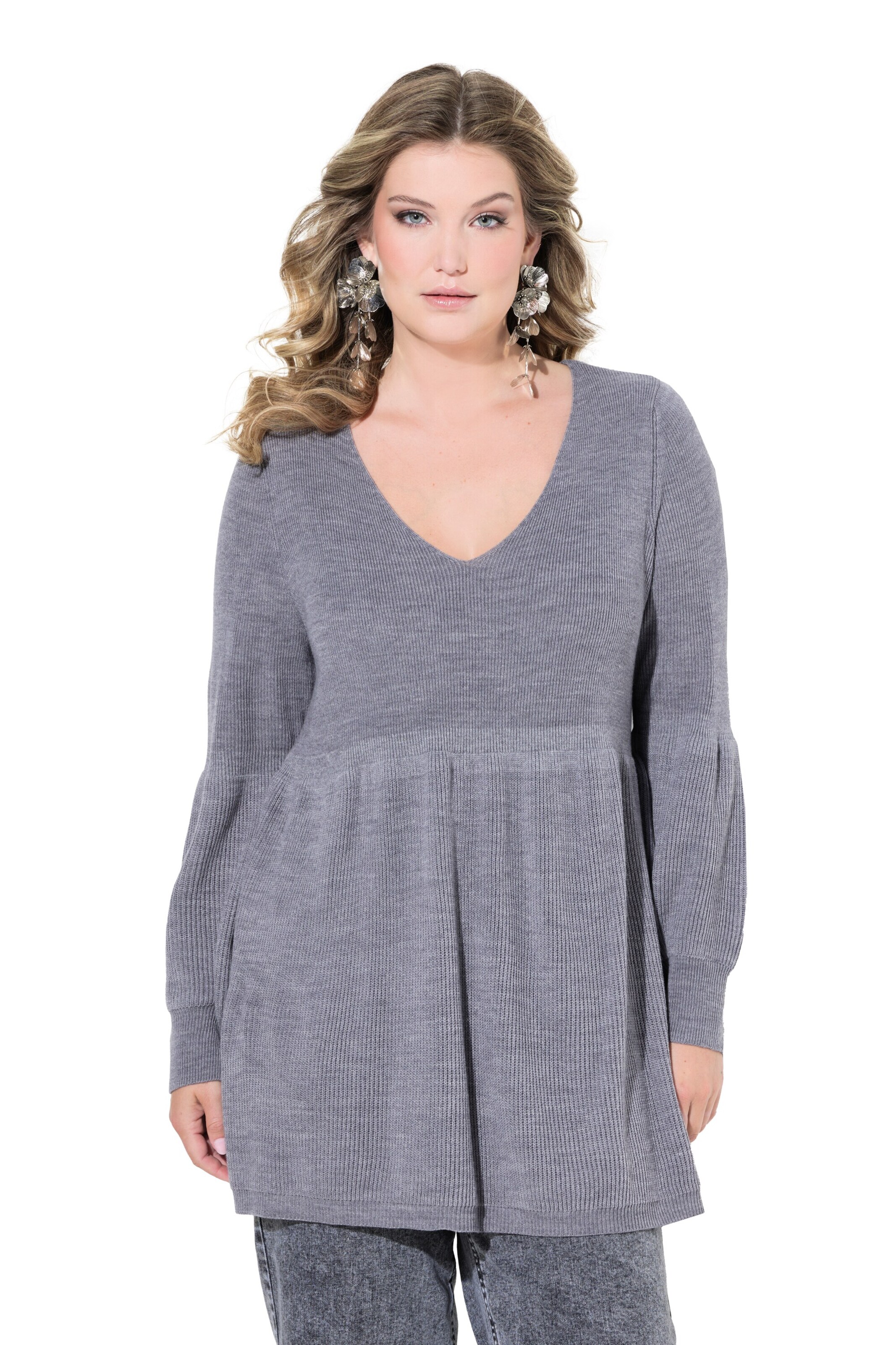 MIAMODA Sweater in Grey: front