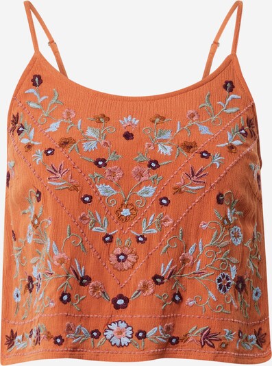 Y.A.S Petite Haut 'CHELLA' en rouille / mélange de couleurs, Vue avec produit