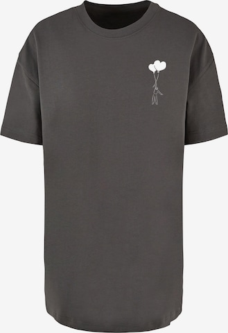 Merchcode Shirt 'Love In The Air' in Grijs: voorkant