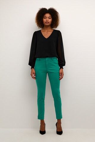 Kaffe Slim fit Chino Pants 'Lea' in Green