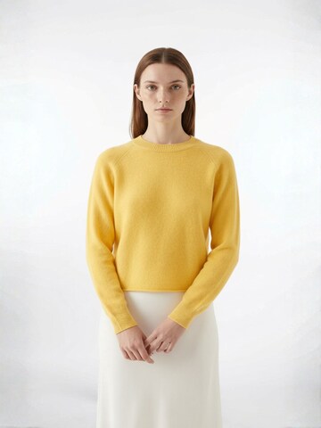 Cardigan SILK & CASHMERE en jaune