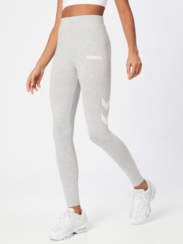 Hummel - Skinny Pantalón deportivo en gris: frente