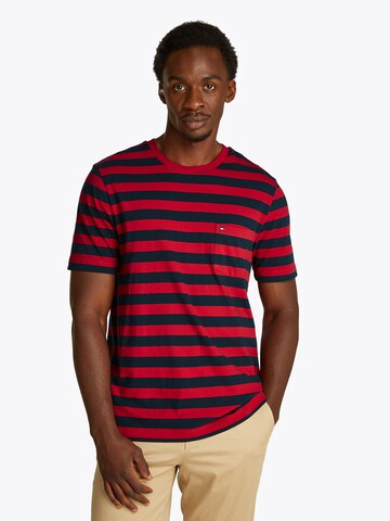 T-Shirt 'Essential' TOMMY HILFIGER en rouge : devant