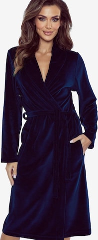Peignoir long '5022' Vivisence en bleu : devant