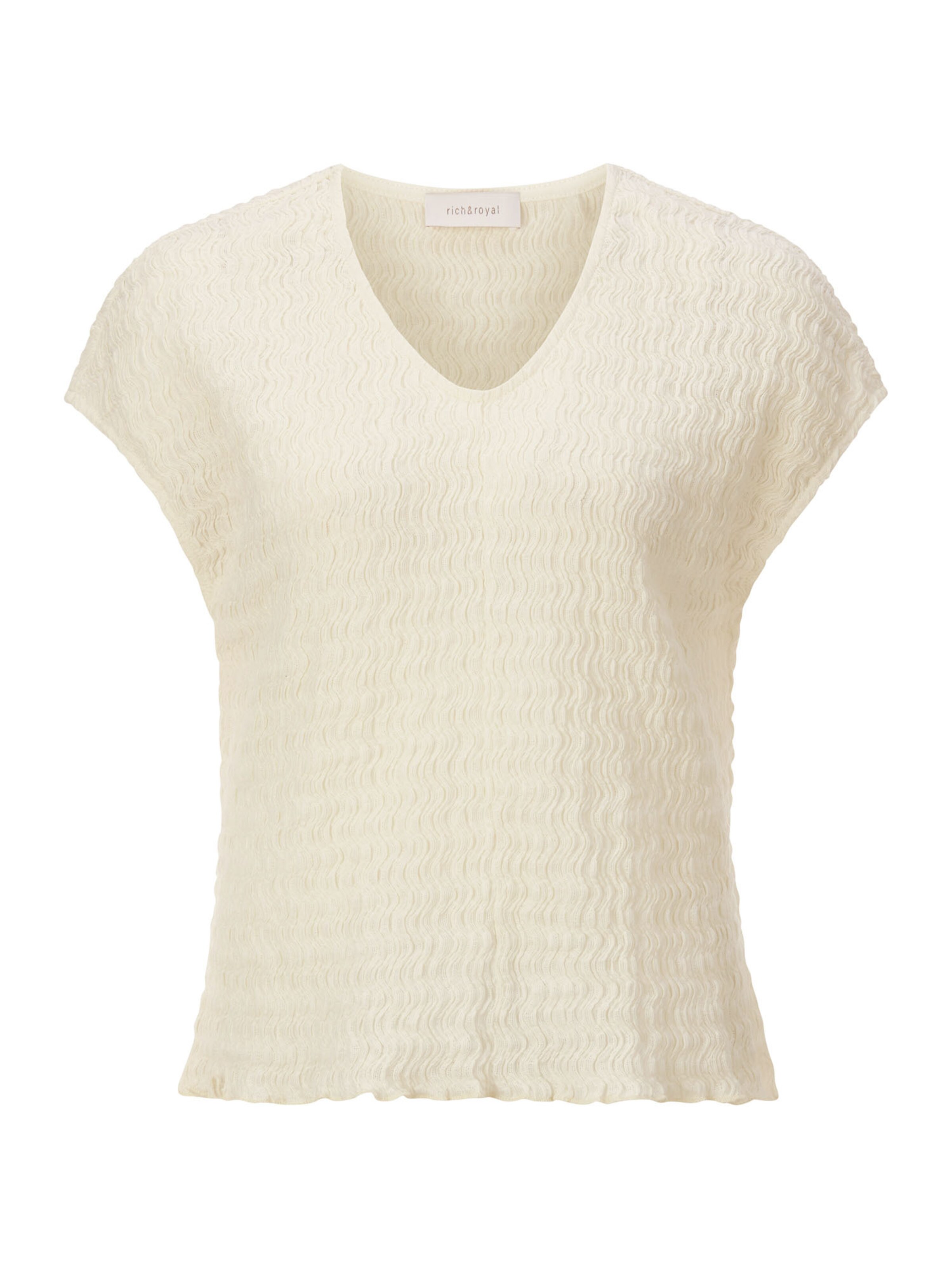 Rich & Royal Μπλουζάκι σε λευκό: μπροστά