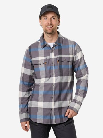 SWEDEMOUNT Regular fit Traditional button up shirt 'Nordkap' in Grey