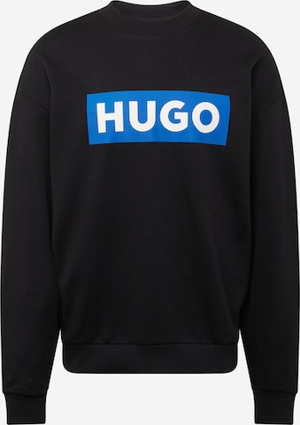 HUGO Blue Sweatshirt 'Niero' i svart: framsida