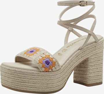 TAMARIS Sandalen met riem in Beige: voorkant