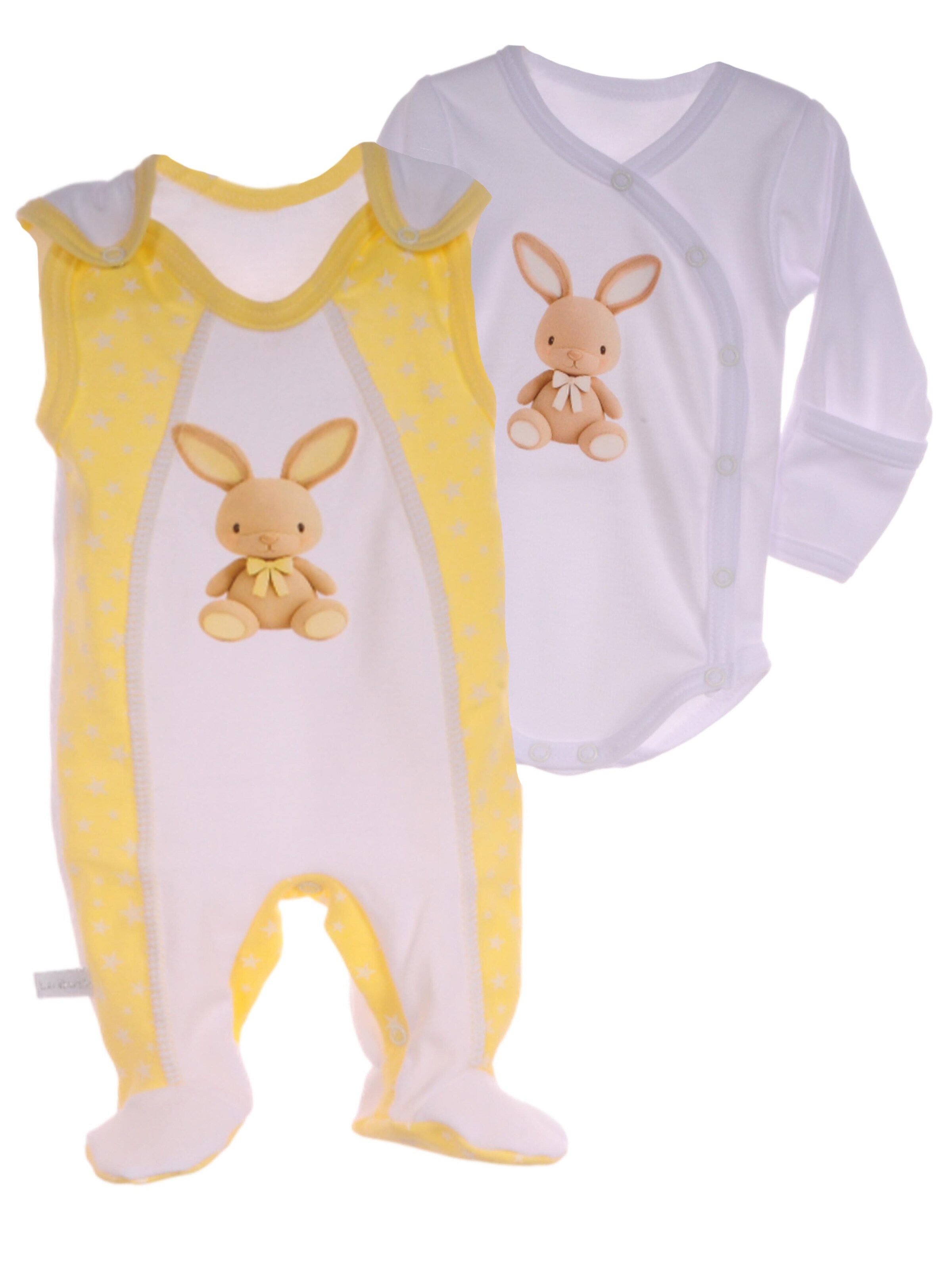 La Bortini Wäsche-Set in Gelb: Vorderseite