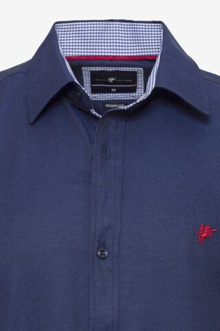 DENIM CULTURE Slim fit Button Up Shirt 'BRADLEY' in Blue