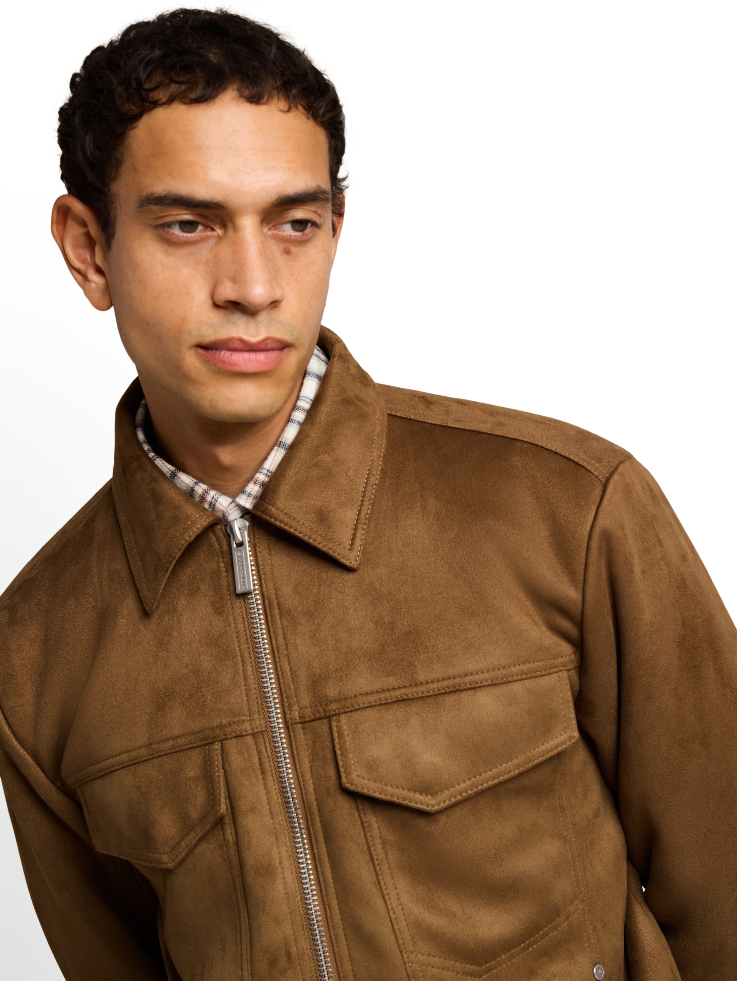 TOM TAILOR - Chaqueta de entretiempo en marrón