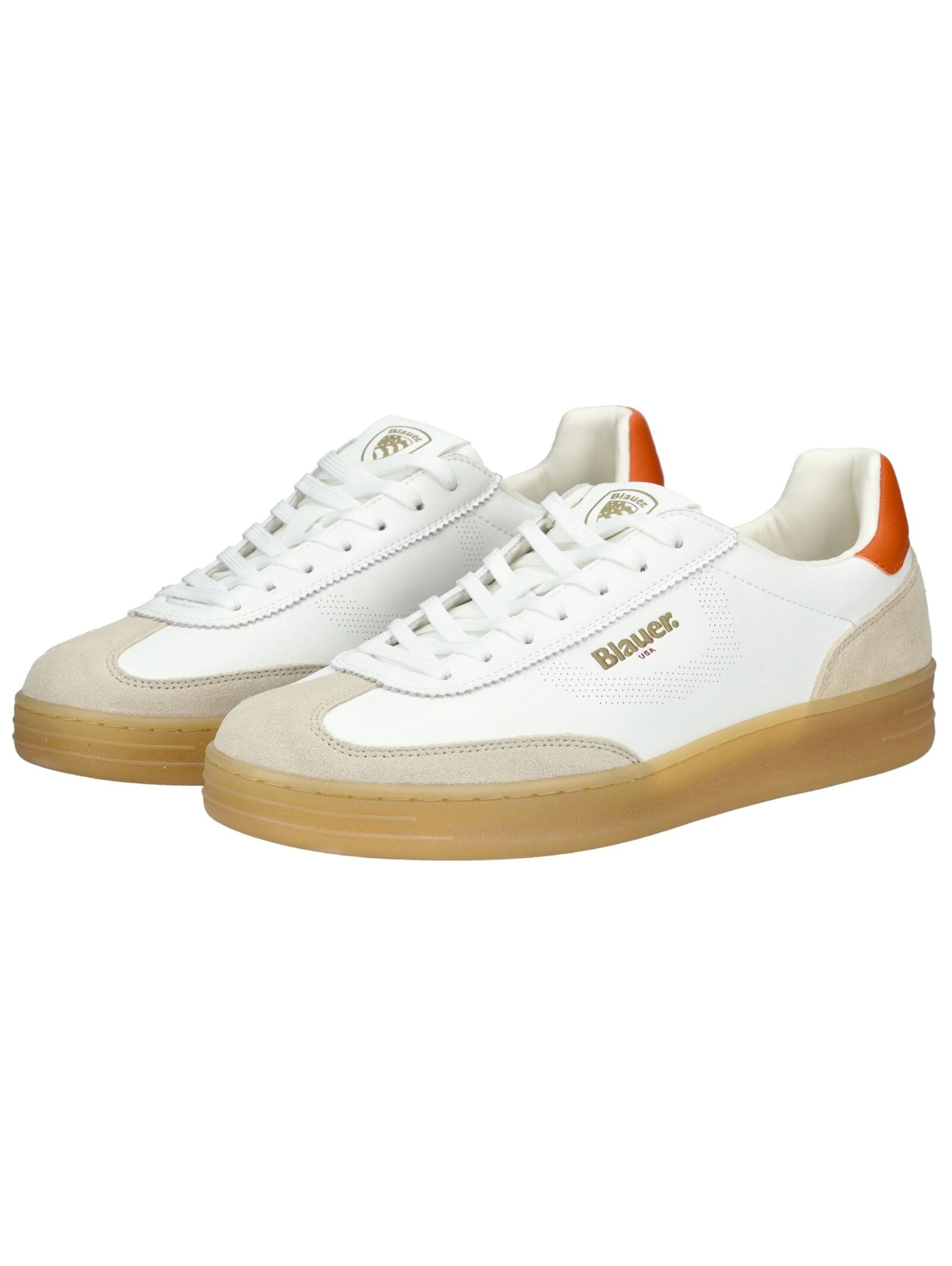 Baskets basses Blauer.USA en blanc